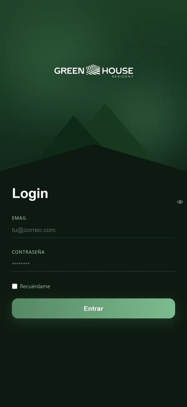 Resident Greenhouse — Login